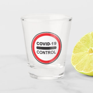 Verre A Shot Signe de contrôle et d'interdiction de la vidange-