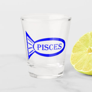VERRE A SHOT SIGNE DE PISTES POISSON POISSON