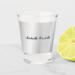 Verre A Shot Silver Grey Professionnel Unique Classique Simple