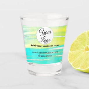 Verre A Shot simple et minimal ajouter votre logo/design BLUE Y