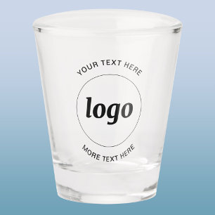 Verre A Shot Simple logo et branding promotionnel d'entreprise 