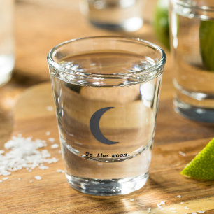 Verre A Shot Simple moderne à la citation de lune