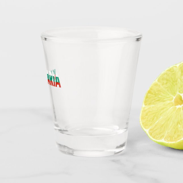 Verre A Shot Simple moderne Bulgarie National Drapeau Vêtements (Droite)