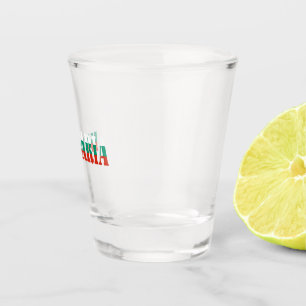 Verre A Shot Simple moderne Bulgarie National Drapeau Vêtements