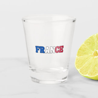 Verre A Shot Simple moderne France National Drapeau