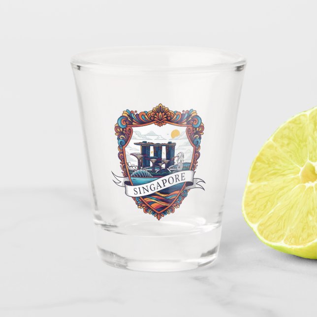 Verre A Shot Singapour (Devant)