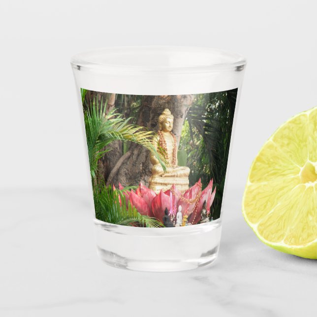 Verre A Shot sitzender asiatischer bundha (Devant)