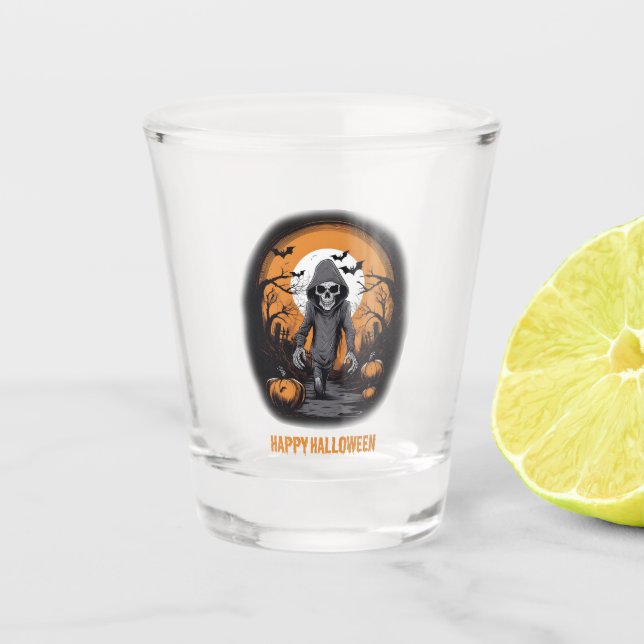 Verre A Shot Skeleton d'Halloween (Devant)