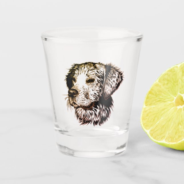 Verre A Shot Sketch Brown (Devant)