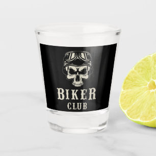 Verre A Shot Skull Club Biker
