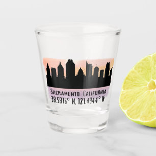 Verre A Shot Skyline de Sacramento CA City