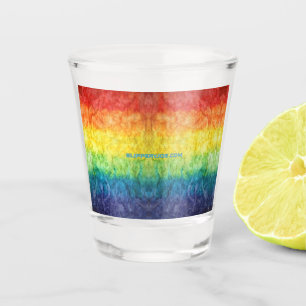 Verre A Shot SlipperyJoe drapeau gay pride couleurs arc-en-ciel