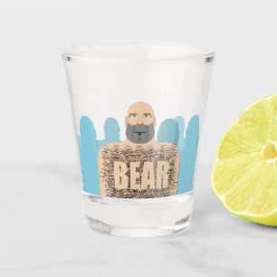 Verre A Shot SlipperyJoe's poilu corps ours homme corps unshave
