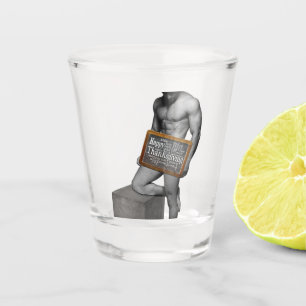 Verre A Shot SlipperyJoe's Thanksgiving man hot six pack abs un