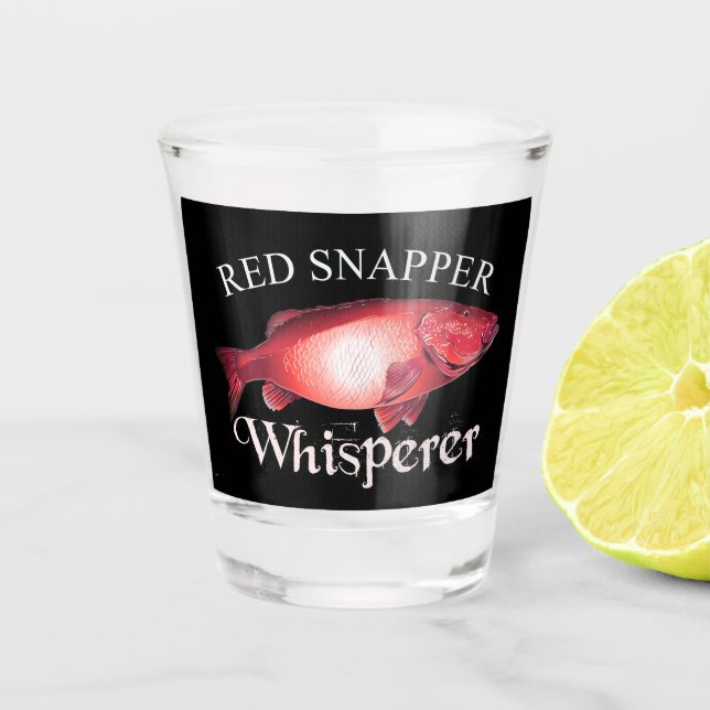 Verre A Shot Snapper rouge Whisperer Dark (Devant)