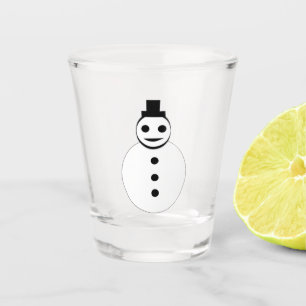 Verre A Shot Snowman de Noël souriant