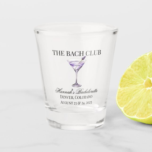 Verre A Shot Social Club Lavender Cocktail Girls Trip Small (Devant)