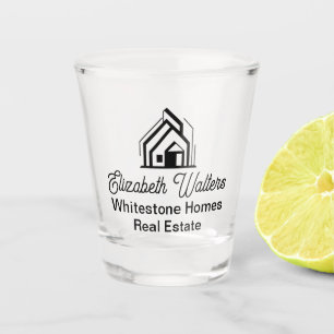 Verre A Shot Société immobilière Logo de Realtor personnalisé