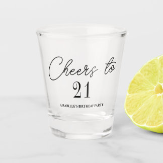 Verre A Shot Soirée de 21 ans