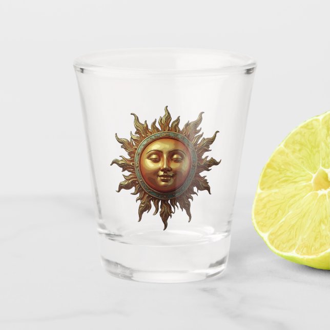 Verre A Shot Soleil Céleste  (Devant)