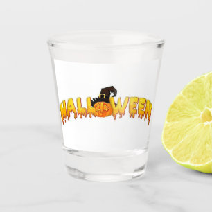 Verre A Shot Sorcière citrouille d'Halloween