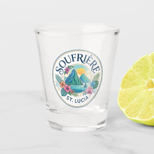Verre A Shot Soufrière Sainte-Lucie (Devant)