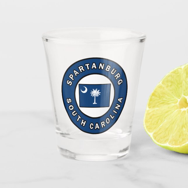 Verre A Shot Spartanburg Caroline du Sud (Devant)