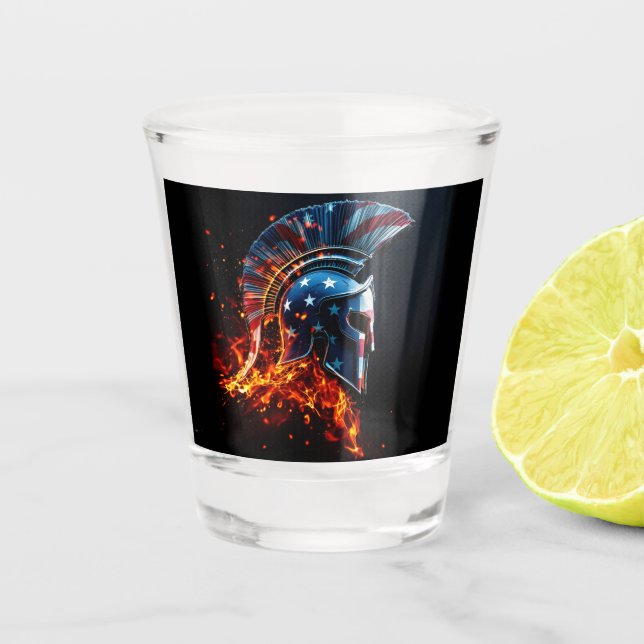 Verre A Shot Spartiate américain (Devant)