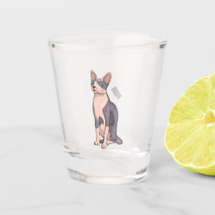 Verre A Shot Sphynx cat