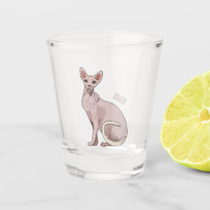 Verre A Shot Sphynx cat