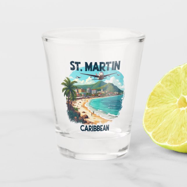 VERRE A SHOT ST. MARTIN CARAIBES (Devant)