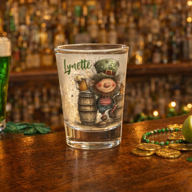Verre A Shot St. Patrick’s Day Leprechaun Toast Shot Glass (Créateur téléchargé)
