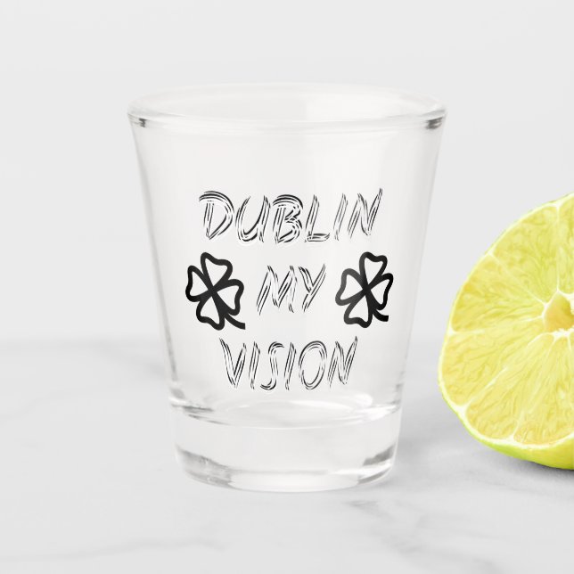 Verre A Shot St. Patrick's Day Drôle Humour vert (Devant)