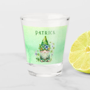 Verre A Shot St. Patricks Day Gnome Leprechaun Personnalisé