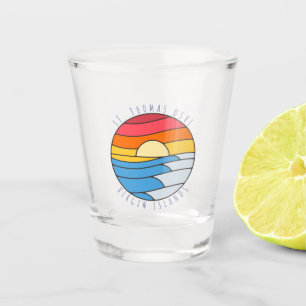 Verre A Shot St. Thomas USVI Vintage Beach Sunset