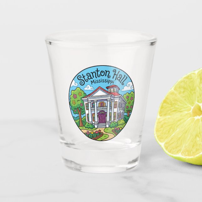 Verre A Shot Stanton Hall, Natchez États-Unis (Devant)