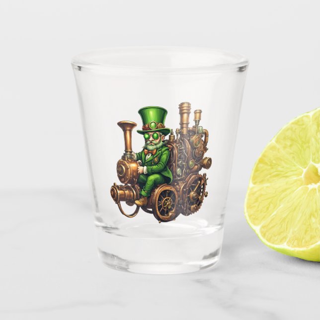 Verre A Shot Steampunk Leprechaun (Devant)