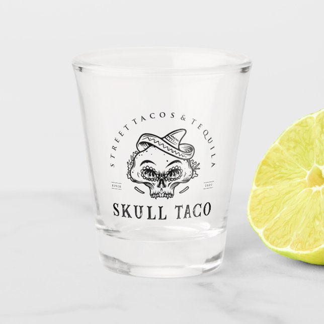 Verre A Shot Street Tacos & Tequila- Skull Taco (Devant)