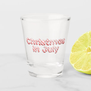 Verre A Shot Sucre de canne amusant Texte Noël en juillet
