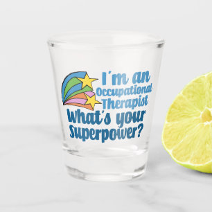 Verre A Shot Super ergothérapeute mignonne OT Superhero