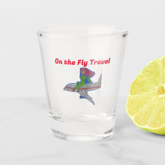Verre A Shot Sur la Mascotte Voyage Volant Pretty Rose
