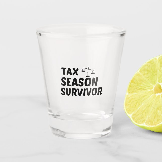 VERRE A SHOT SURVIVANT DE LA SAISON FISCALE (Devant)