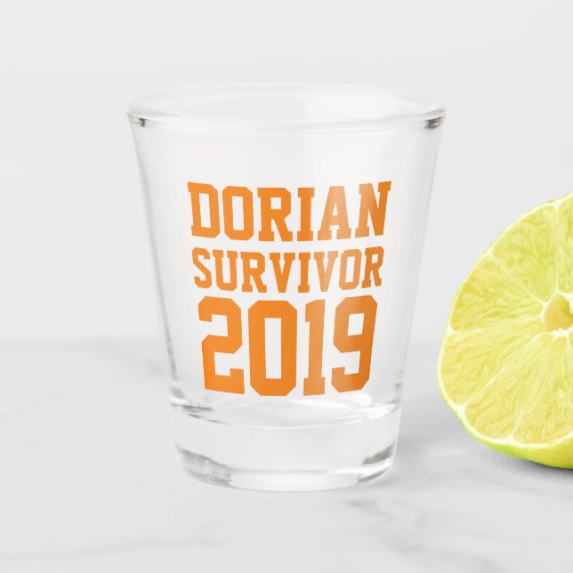 Verre A Shot Survivant de l'ouragan Dorian (Devant)