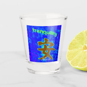 Verre A Shot symbole chinois de tranquillité