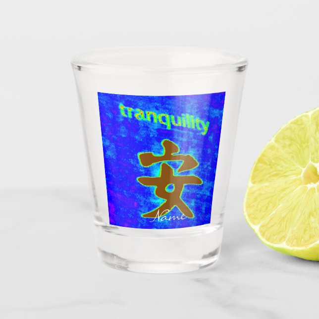 Verre A Shot symbole chinois de tranquillité (Devant)