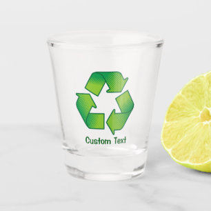 Verre A Shot Symbole de recyclage