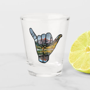 Verre A Shot Symbole du Colorado Shaka - Maroon Bells