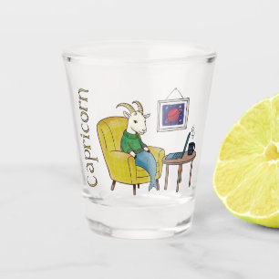 Verre A Shot Symbole étoile Capricorne étoile de chèvre de mer