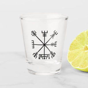 Verre A Shot Symbole viking de Vegvisir