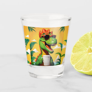 Verre A Shot T-Rex Dinosaur Drôle